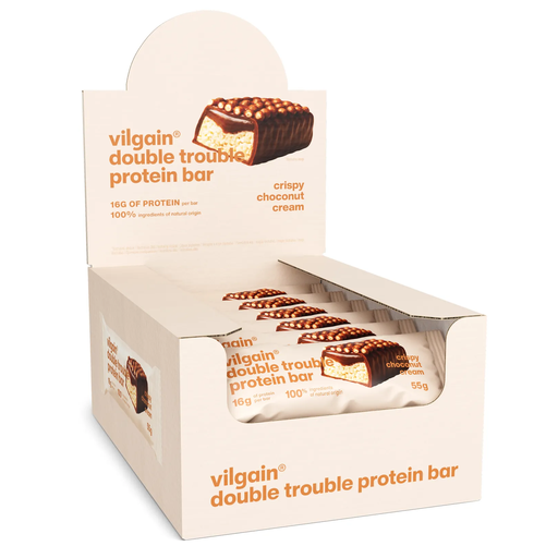 Vilgain Double Trouble Protein Bar Choc Bueno with Crisps