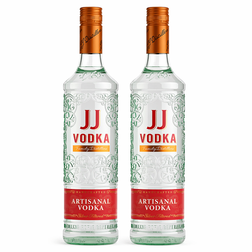 Pack of 2 - J.J. Whitley Artisanal Vodka 1 L