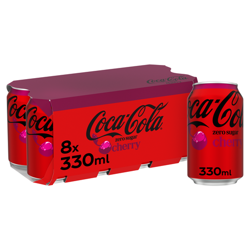 Coca-Cola Zero Cherry 8 × 330ml cans