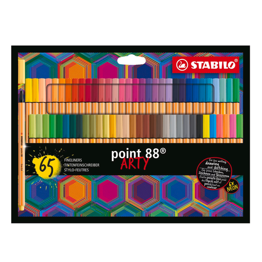 STABILO Pen 88 Fineliner ARTY, 65 colours