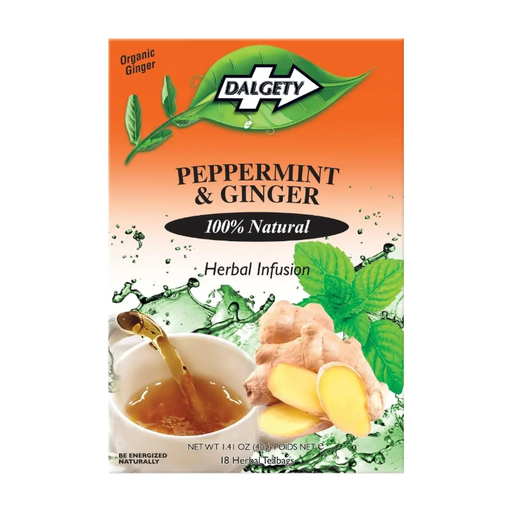 Dalgety Peppermint & Ginger Tea 40G