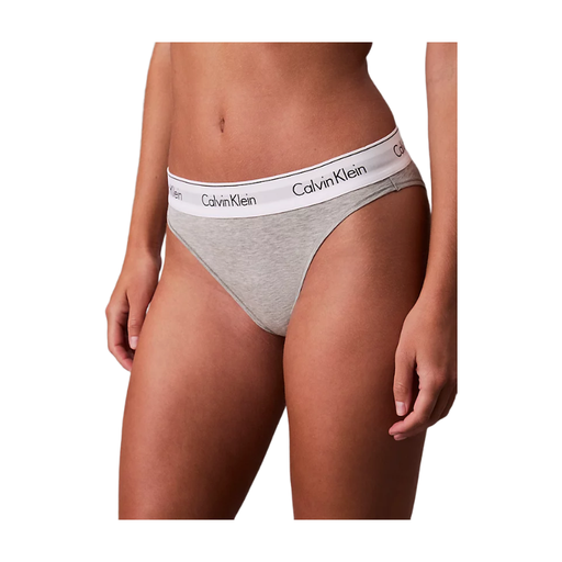 CALVIN KLEIN Icon Cotton Modal Tanga Grey