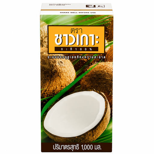 Chaokoh Tetra Pak coconut milk, 18% fat, 1 L