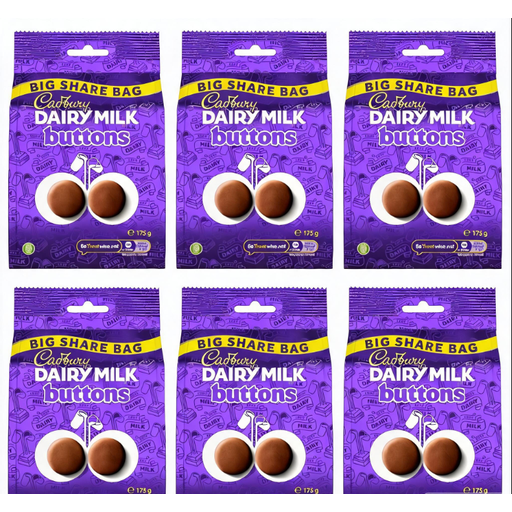 Cadbury Dairy Milk Giant Buttons 175g x 6pcs