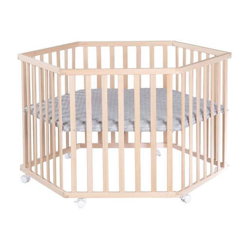 roba 'Cosiplay' Hexagonal Playpen in Beech Wood