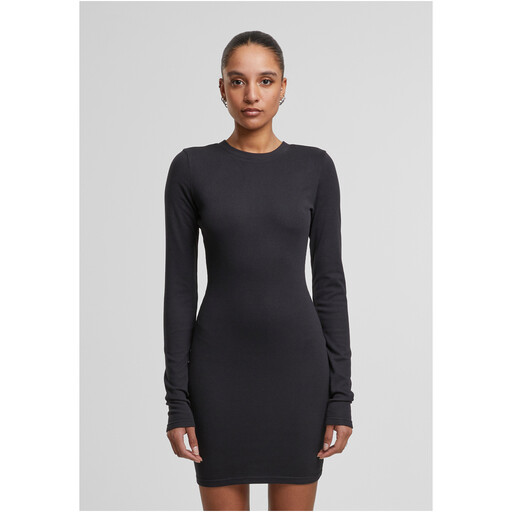 Urban Classics Ladies Cozy Rib Jersey Dress black M
