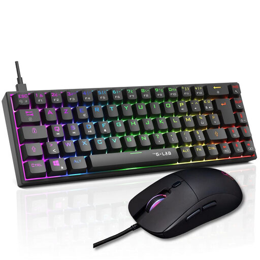 THE G-LAB Titan Combo Wired Gaming Keyboard and Mouse Set