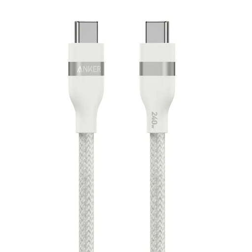Anker USB-C to USB-C Braided Cable 0.9M, Super Fast 240W, White