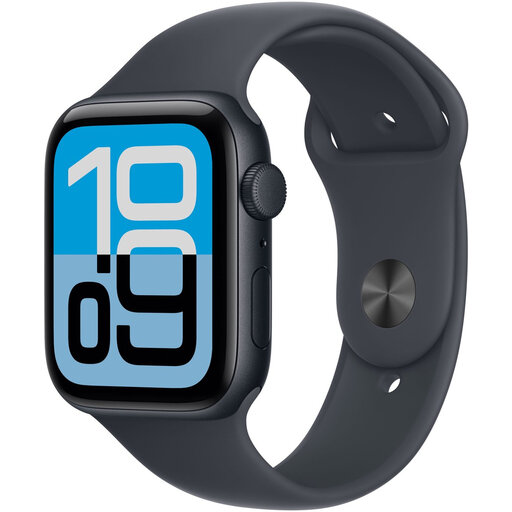 Apple Watch SE 3 GPS 44mm Midnight Aluminum Case with Midnight Sport Band - M/L