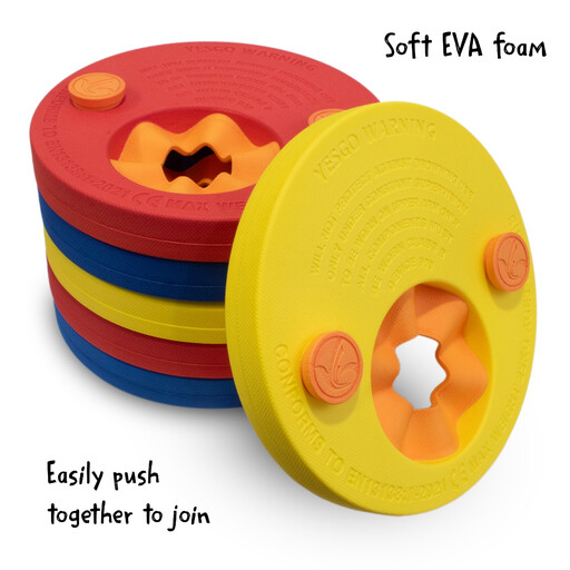 Hy-Pro Kids Swimming Float Arm Band Discs Foam Multicoloured 6pk