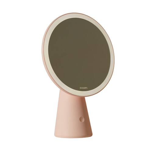 Philips Beauty Mirror LED USB Rechargeable in blush pink