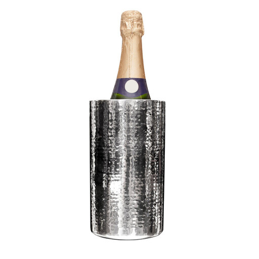 Maison by Premier Hammered Effect Stainless Steel Bottle Cooler
