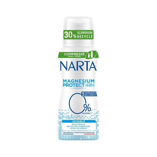 Narta Magnesium Protect Women 48H Compressed Anti-Marks Deodorant Spray 100ml