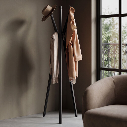 KAPANOU Freestanding Coat Rack with 6 Hooks