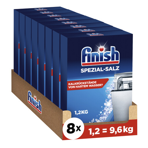 Finish 洗碗机专用盐 1.2kg × 8 包