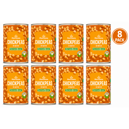 Morrisons Chickpeas In Water 400g (8 Packs)
