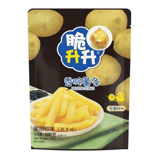 CRISUP black pepper potato sticks, five 20 g bags