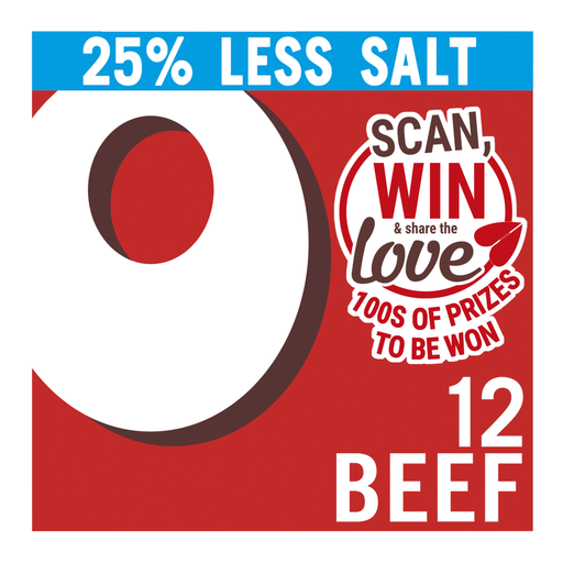 Oxo Reduced Salt Beef Stock Cubes 12 x 71g