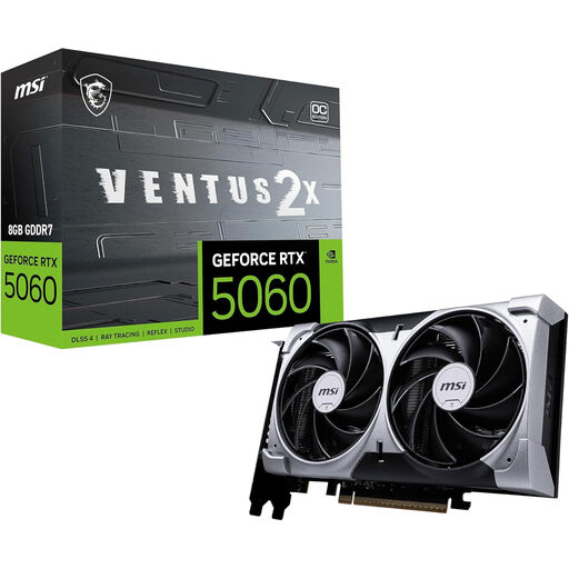 MSI GeForce RTX 5060 8G VENTUS 2X OC Graphics Card