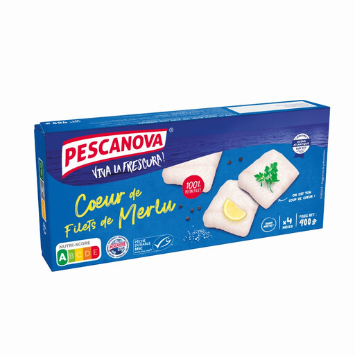 PESCANOVA MSC Hake Fillet Hearts 400 g
