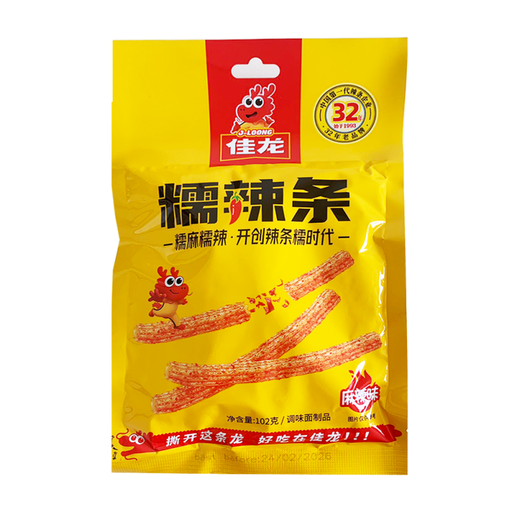 Jia Long Latiao Snack Mala Flavour 102g
