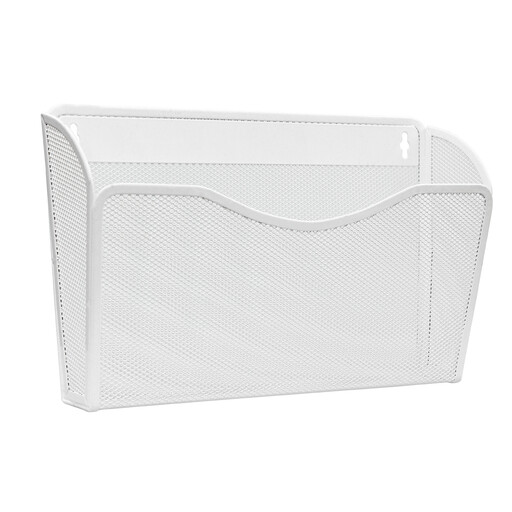 Senhoglb 1 Pocket Landscape A4 Mesh Wall File Holder, White