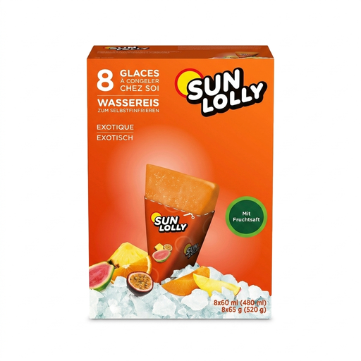 Sun Lolly Home-Freeze Ice Lollies Exotic Orange