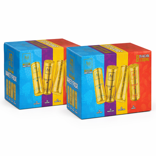 Pack of 2 - Au Vodka Party Pack 8 X 330ml
