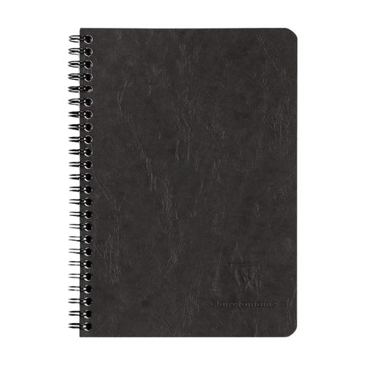 CLAIREFONTAINE Nomaddict Age Bag Case-Bound Notebook with Pockets, 14.8 x 21 cm, 120 Pages, Detachable, Lined, Black