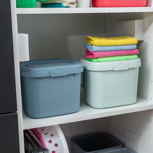 Addis Everyday Kitchen Food Waste Compost Caddy Bin, 4.5L - Mist Soft Green
