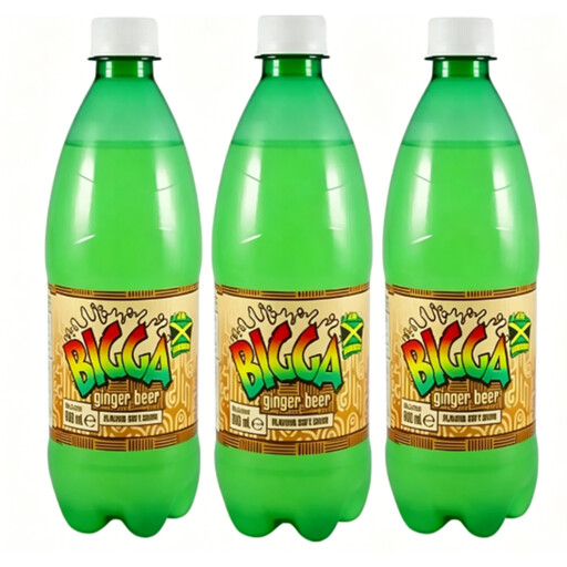 BIGGA Ginger Beer, three 600 ml bottles