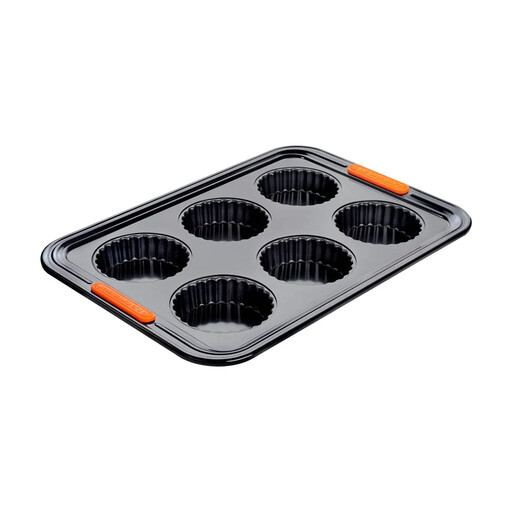 Le Creuset 6-Cup Non-Stick Tartlet Molds Baking Tools - 38.7x26.9x3.35 cm