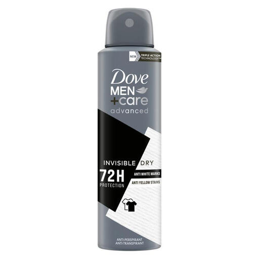 Dove Men+Care Advanced Invisible Dry Antiperspirant Deodorant Spray 150 ml