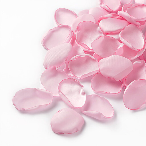 Yuejia 200PCS 1.5in Fake Silk Rose Petals, Pink Artificial Blooms