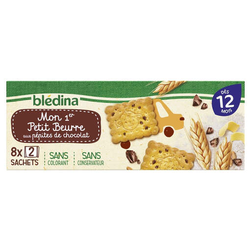 BLEDINA My First Butter Biscuits, Chocolate Chips, 12+ Months, 133 g