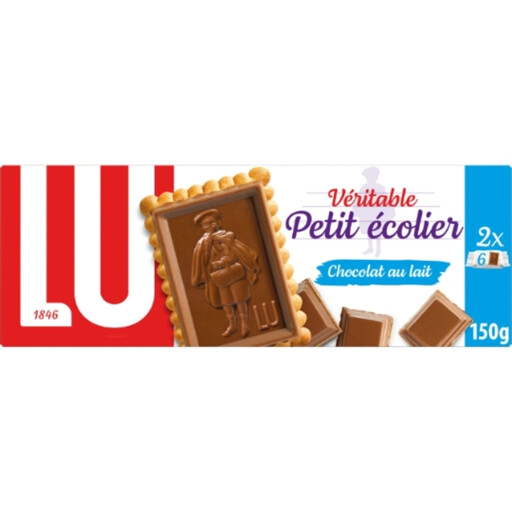 LU Petit ?colier Milk Chocolate Covered Butter Biscuits 150g