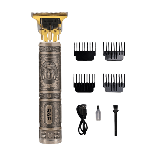 RAF Professional Hair Clipper For Men T Blade Trimmer Cordless Barber Grooming Kit With 7200 RPM Motor