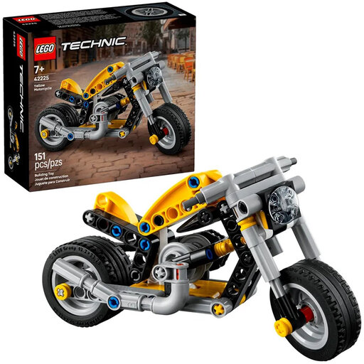 LEGO Technic 42225 Yellow Motorcycle