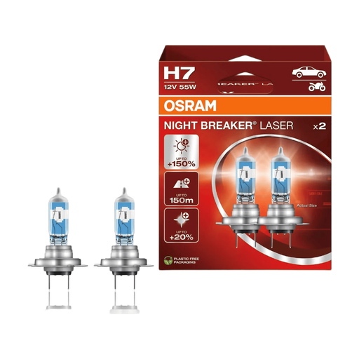 OSRAM NIGHT BREAKER LASER H7 halogen bulbs