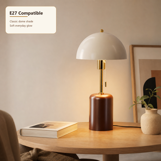 Mohheds Retro Nanyang Solid Wood Table Lamp