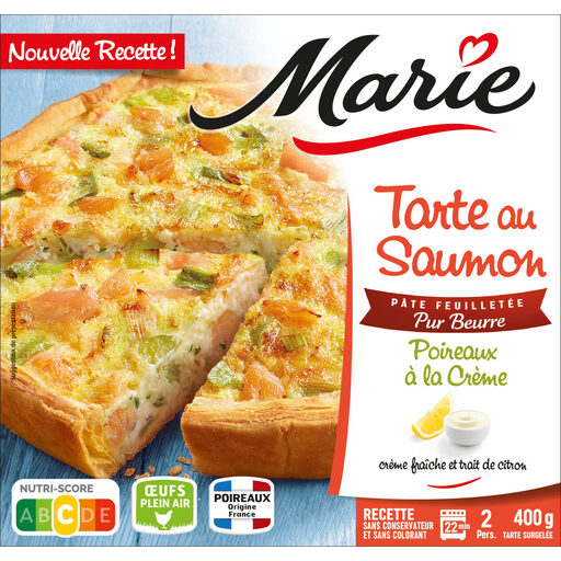 Marie Tarte saumon poireaux 400g