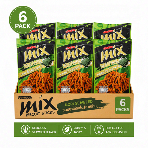 VFOODS Mix Bâtonnets de biscuit, saveur algue nori