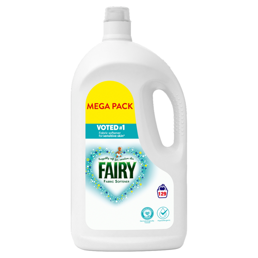 Fairy Fabric Softener 129 Washes, 3.999l