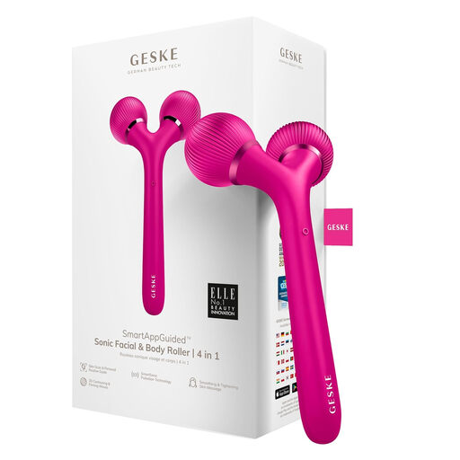 Geske Sonic Facial and Body Roller 4 in 1 Magenta