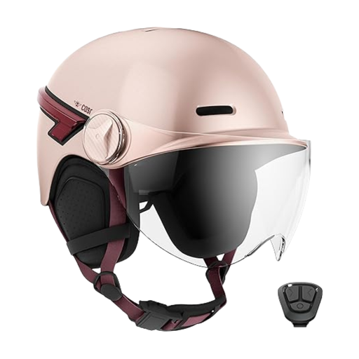 CASR LED GLOW helmet with integrated LEDs size L - pink
