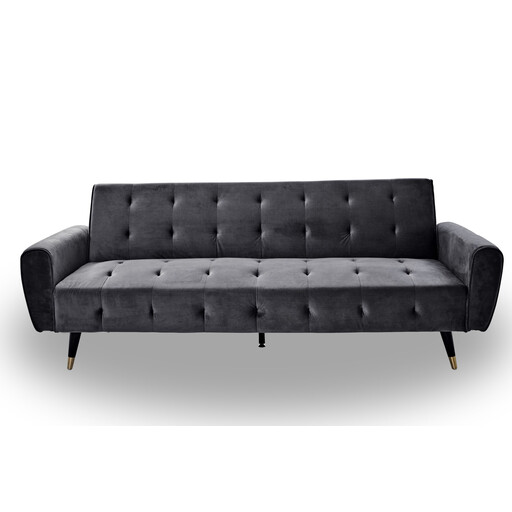jahnke CHILLAX Dream EU Velvet Sofa Bed - Platinum Gray