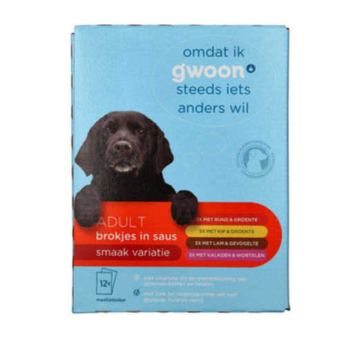 g'woon Adult Chunks in Jelly Veal and Chicken Multipack