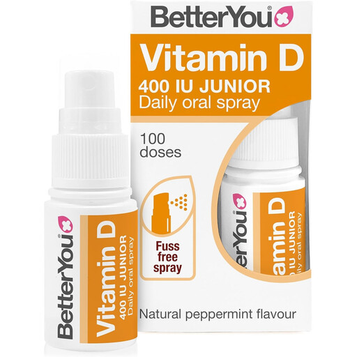 Better You Junior Vitamin D3 Immune Support Oral Spray 400IU Peppermint Flavour - 15ml