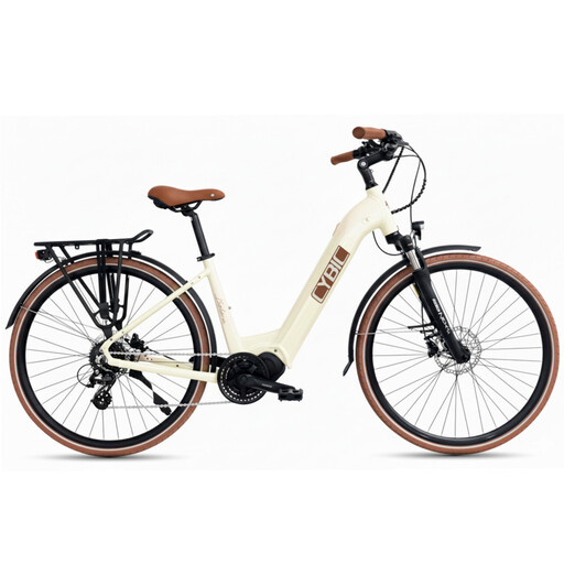 Cybic Belena E-Bike in Weiß mit Mittelmotor