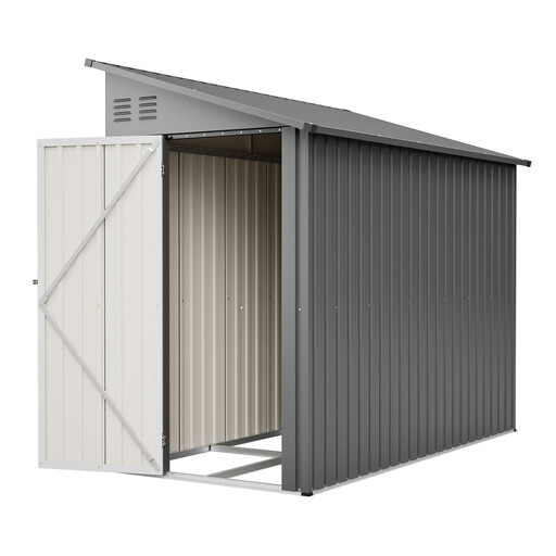 Metal Garden Shed Outdoor Storage 110x229x192cm